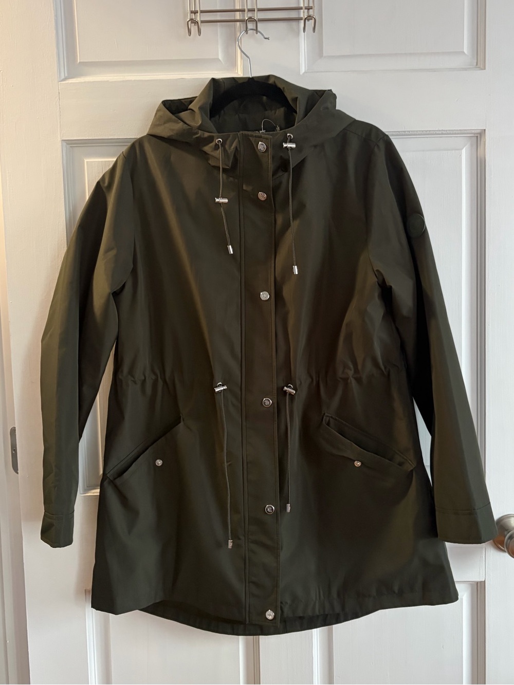 Ralph Lauren NWOT Green Hooded Trench Rain Coat Jacket